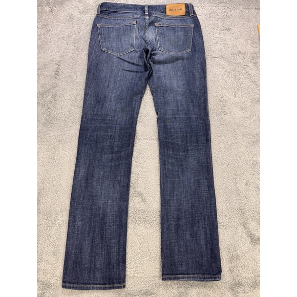 Big Star Archetype Jeans Men 31x34 Blue Slim Straight Denim Distressed Whiskered - Picture 4 of 10